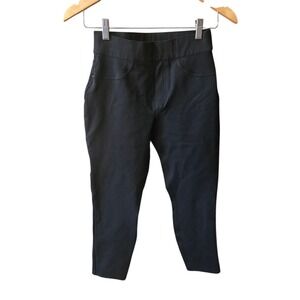 Spanx Pull On Pants Black Faux Pockets Small